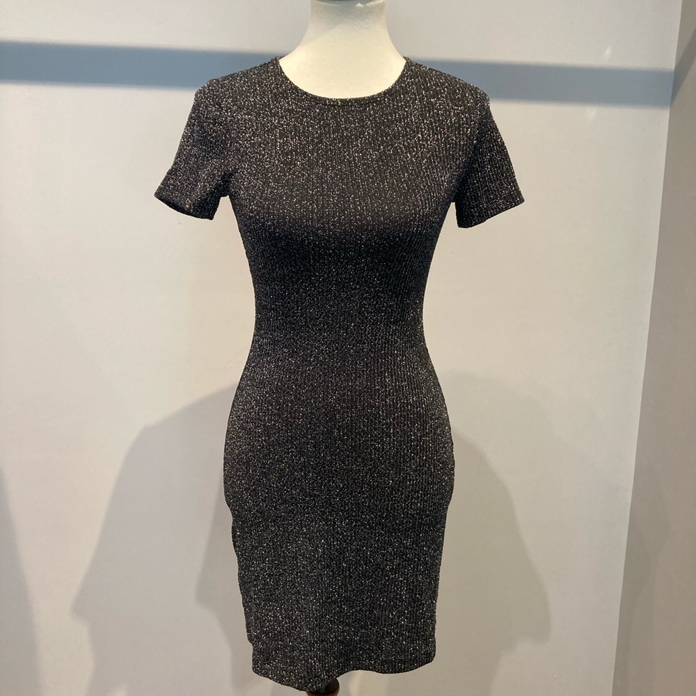 Reformation Metallic Knit Dress